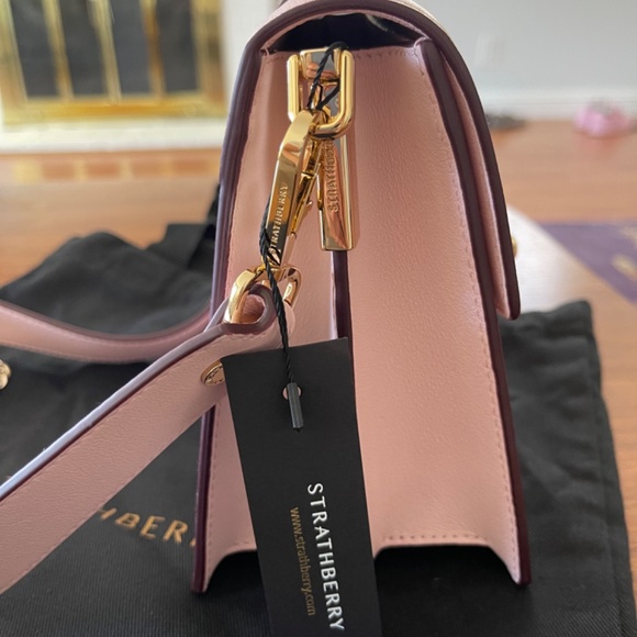 Strathberry Box Crescent Blush Pink Bag - Picture 4 of 6